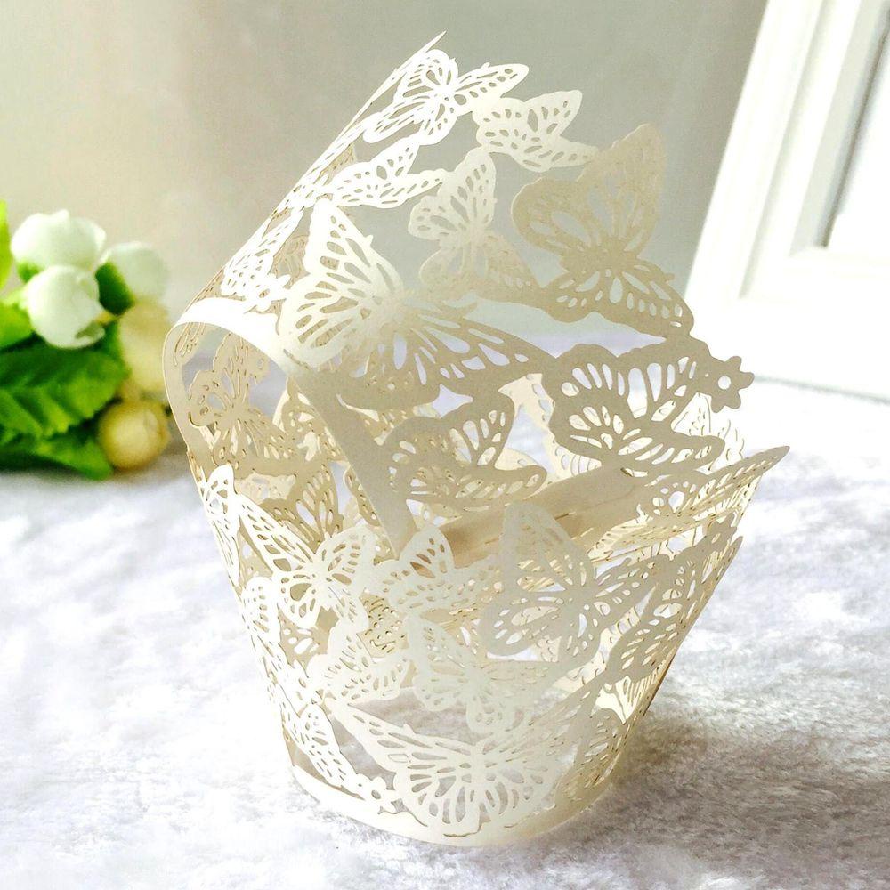 Giấy Gói Bánh Cupcake Cắt Ren Trang Trí Viền Bánh Kem Sinh Nhật DIY