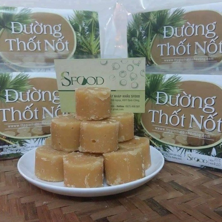 Đường thốt nốt Sfood 1kg, đường thốt nốt An Giang