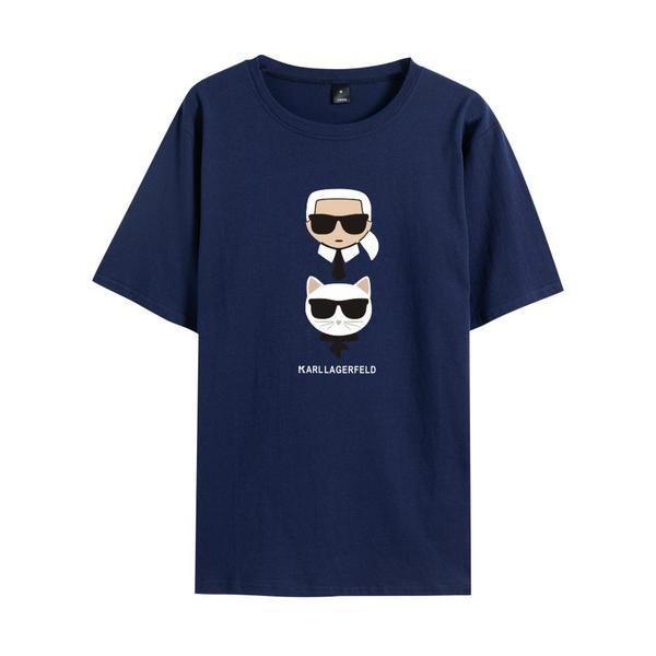 Áo Thun Tay Ngắn In Hình Karl Lagerfeld Carl.lagerfield Thời Trang Xu Hướng Mới Cho Nam Và Nữ S-5X