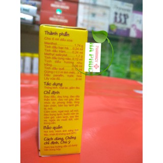 Dầu gừng thái dương 6ml - 24ml