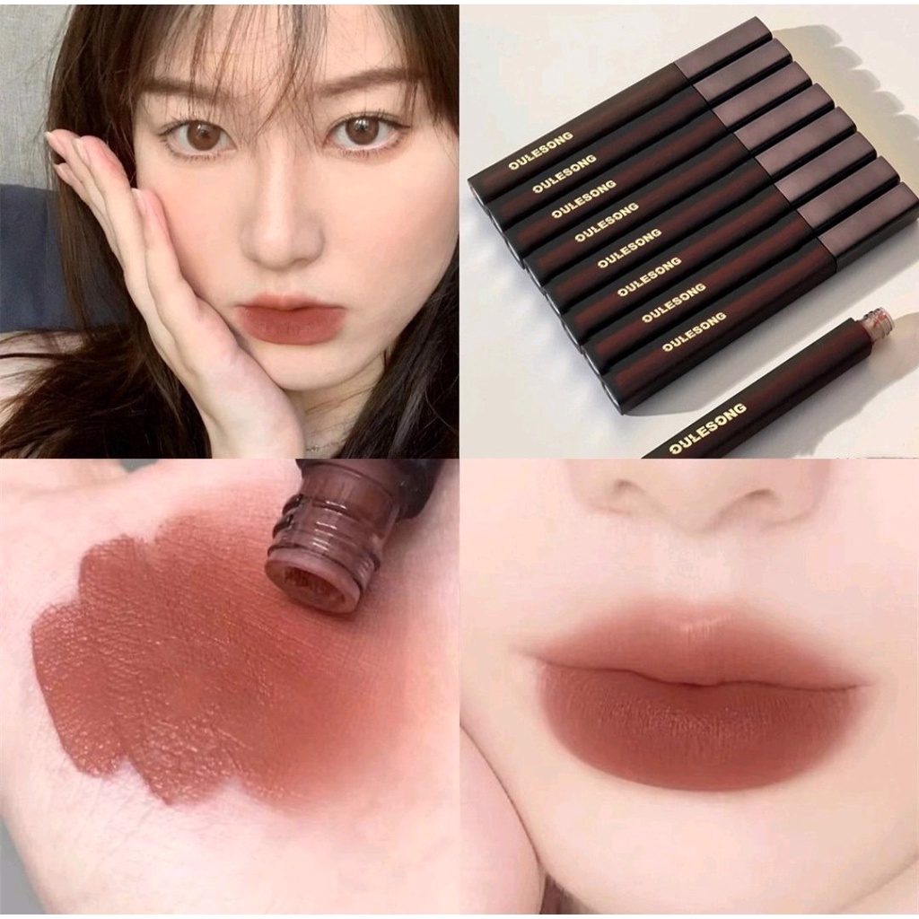 Son kem đen dải ngân hà OULESONG Lip Glaze Nội Địa Trung