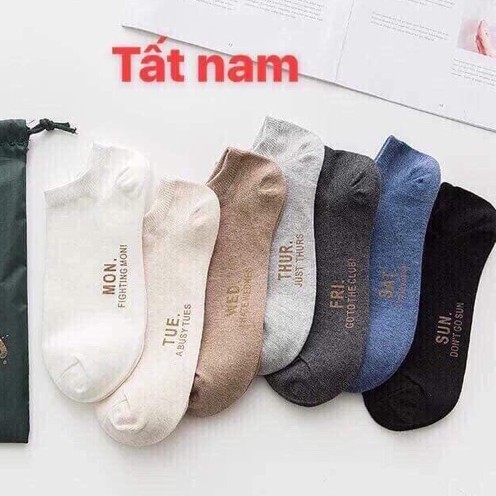 Set 7 đôi tất nam, nữ đi 7 ngày