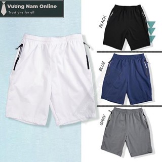 Quần đùi nam thể thao chất thun poly co giãn 4 chiều ་