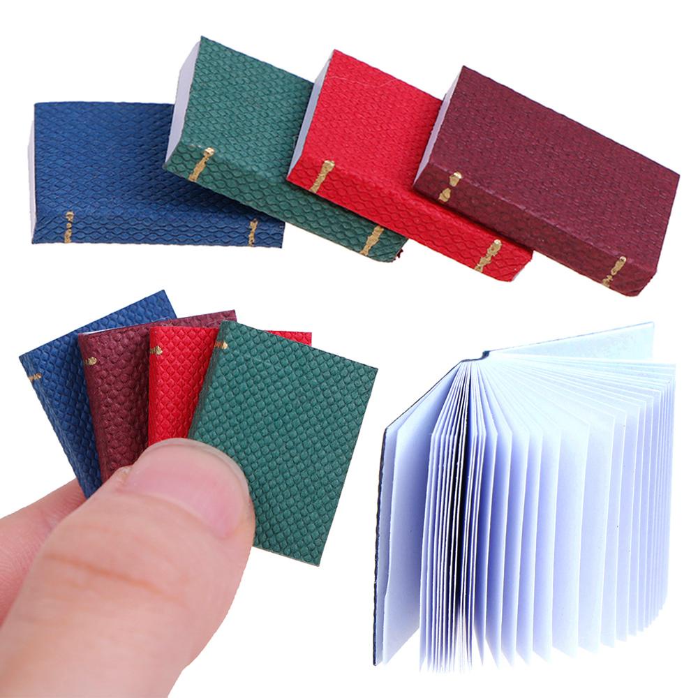 BEBETTERM Set 4 Cuốn Sách Mini Trang Trí Nhà Búp Bê