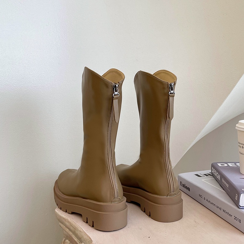 Giày bốt ngắn đế dày phẳng thời trang thường ngày dành cho bạn nữ | BigBuy360 - bigbuy360.vn