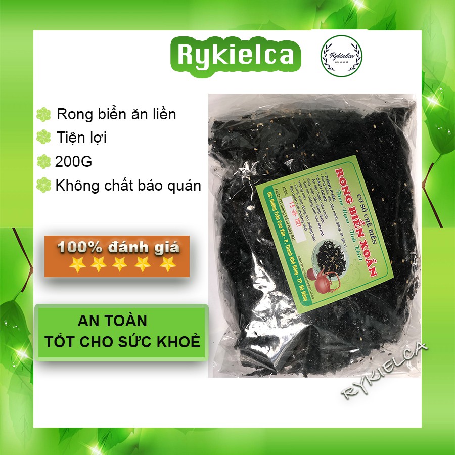 Rong biển xoắn khô Đà Nẵng ăn liền, an toàn, tiện lợi, nhiều dinh dưỡng - 200g