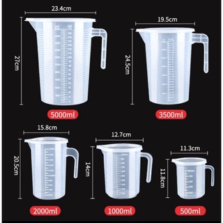 Ca đong đo lường có vạch đong nhựa trong