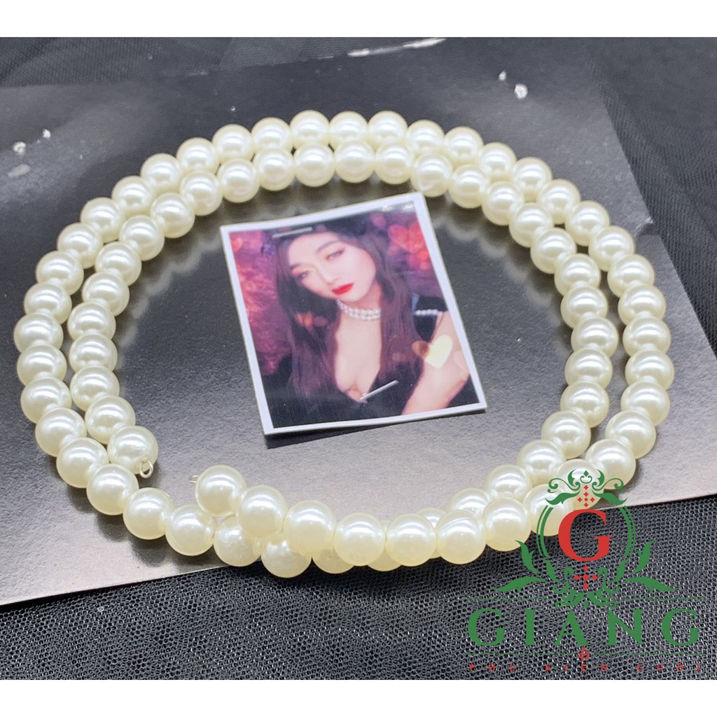 Vòng hạt trai 2 lớp mẫu mới phụ kiện cưới Giang Sp002427