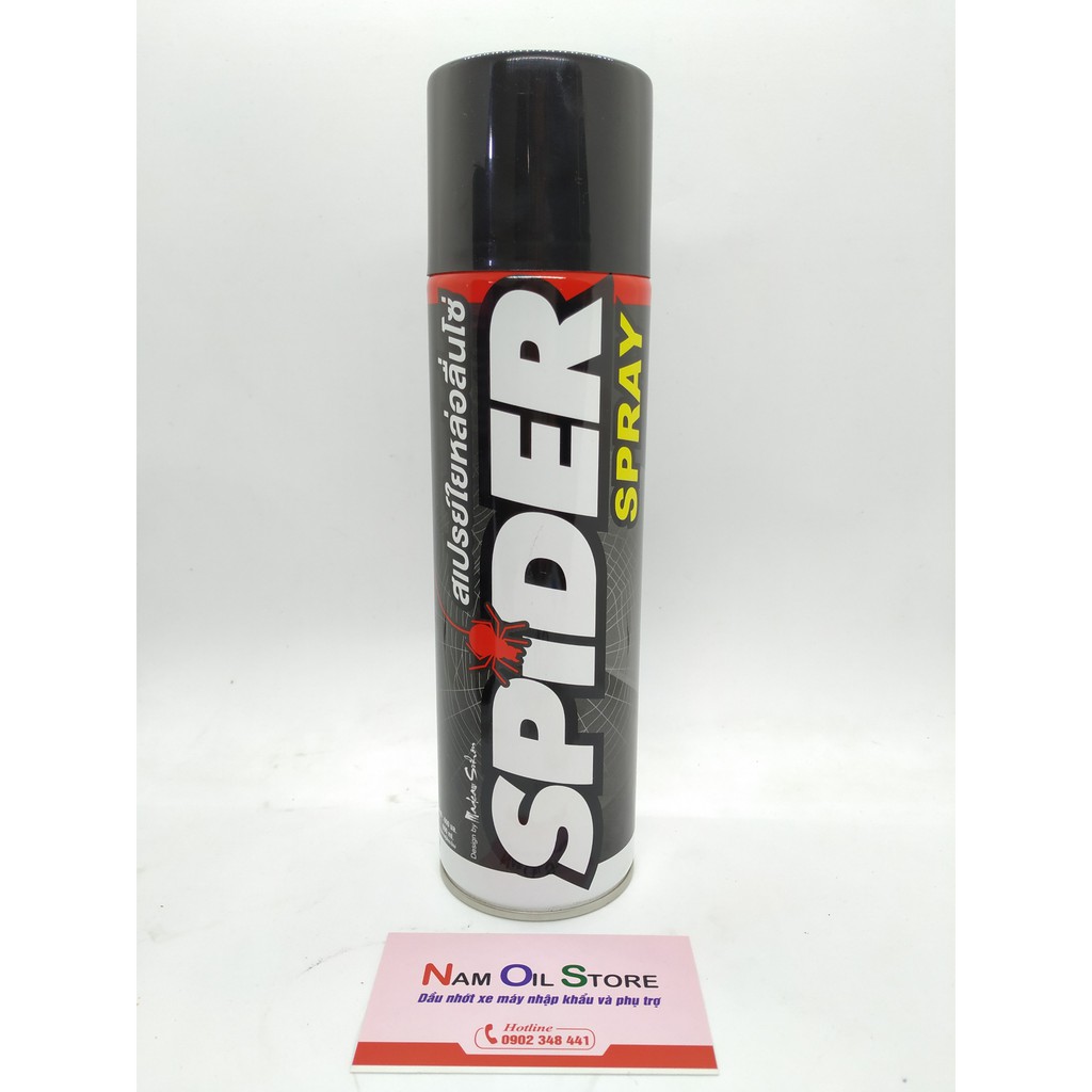 Xịt Dưỡng Sên SPIDER 600ml chống văng tốt