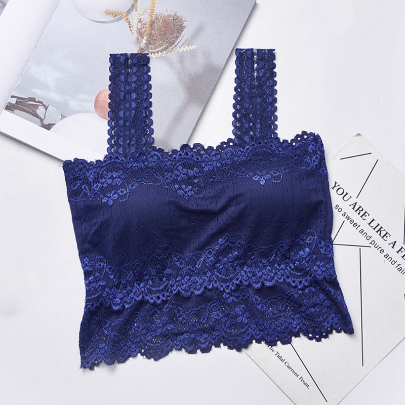 Sexy Women's Lace Vest Sexy One-Piece Casual Lace Embroidered Tube Top Corset Top | BigBuy360 - bigbuy360.vn