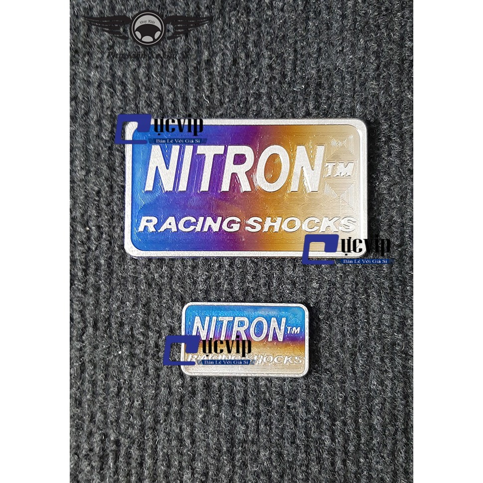 Combo Tem Nitron Lớn Và Chữ Nitron Nhỏ Titan Cao Cấp MS2809