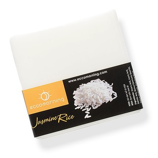 Xà Bông Thiên Nhiên Handmade eccomorning Hình Vuông Hương Gạo - Jasmine Rice Soap