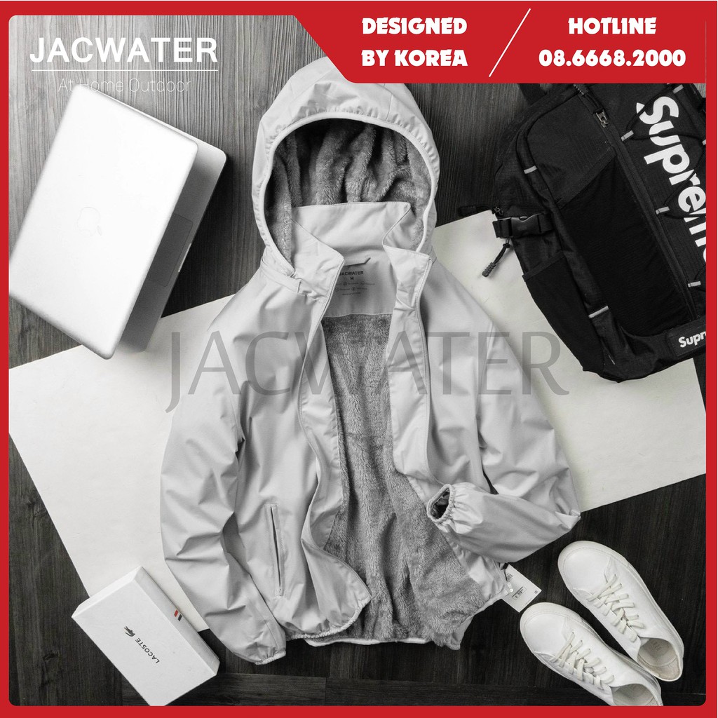 Áo gió lông cừu nam nhẹ chống nước, khoác dù ấm thời trang Hàn Quốc DRAWWIND V480 | BigBuy360 - bigbuy360.vn