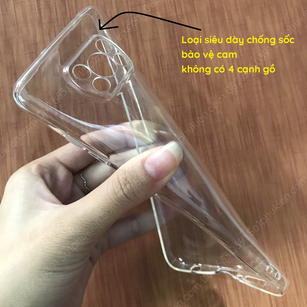 Ốp lưng chống sốc Xiaomi Poco X3 / Poco X3 Pro  dẻo trong siêu bền siêu bảo vệ