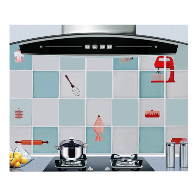 Giấy Dán Bếp Cách Nhiệt Hàng Cao Cấp Mẫu Mới Khổ 90x60 Cm
