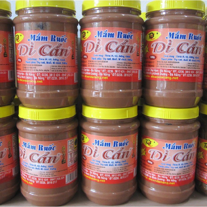 Mắm ruốc Dì Cẩn hũ lớn 500g - Đặc sản mắm Đà Nẵng