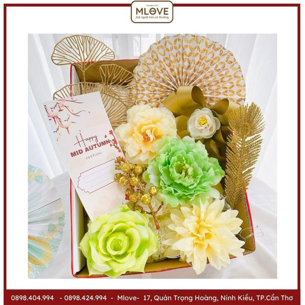 SET phụ kiện gói quà trung thu sang trọng đầy đủ phụ kiện dùng để gói quà tặng nhân viên tặng đối tác siêu đẹp mlove