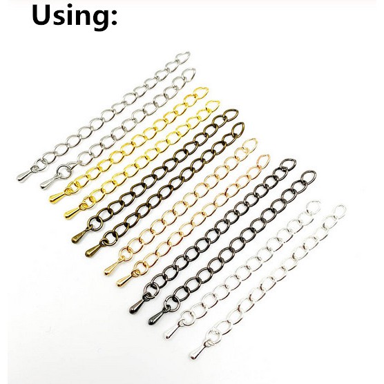 Set 100 hạt giọt nước 2*7mm/3*9mm làm trang sức thủ công