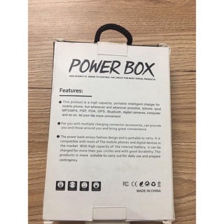 Pin sạc dự phòng smart Power Box 10000mah mặt kính hiển thị % pin rõ nét chính hãng giá tốt luis.shop1 cherrystore999