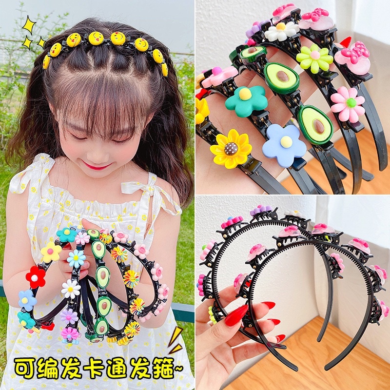 Bờm tóc đính hột sang trọng, kẹp tóc hàn quốc tóc gọn gàng,chắc chắn đánh yêu cho bé gái
