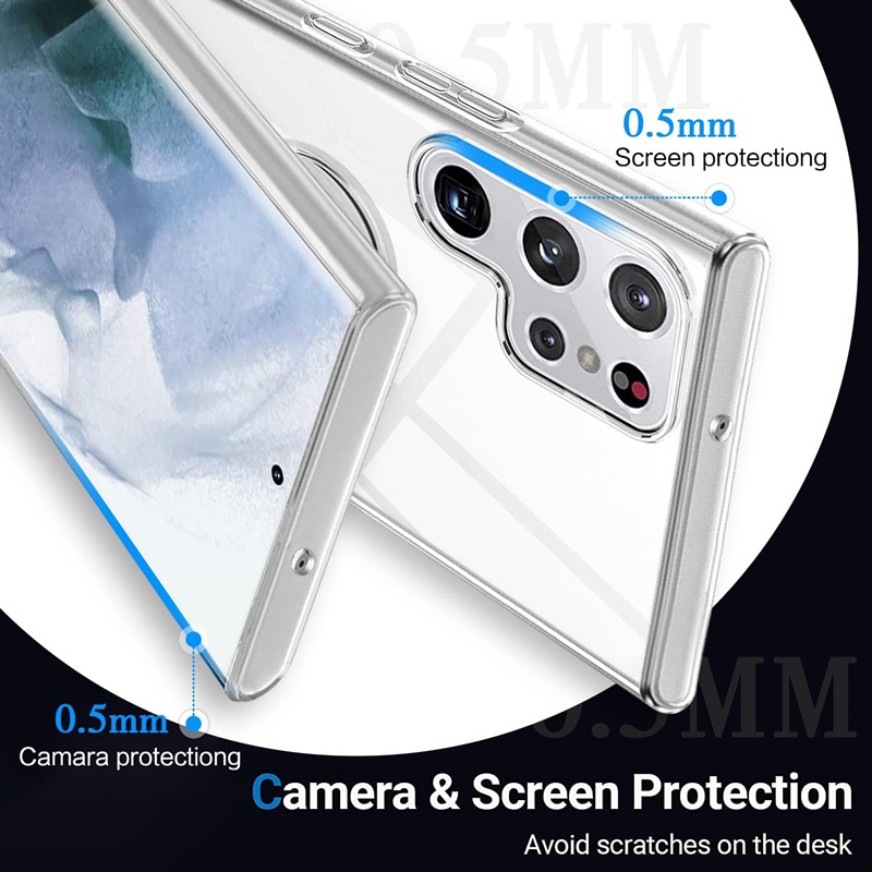 Ốp Lưng TPU Trong SuốT Có NhẫN Đỡ Cho Samsung Galaxy S23 Ultra Galaxy S22 Ultra S23 + Plus