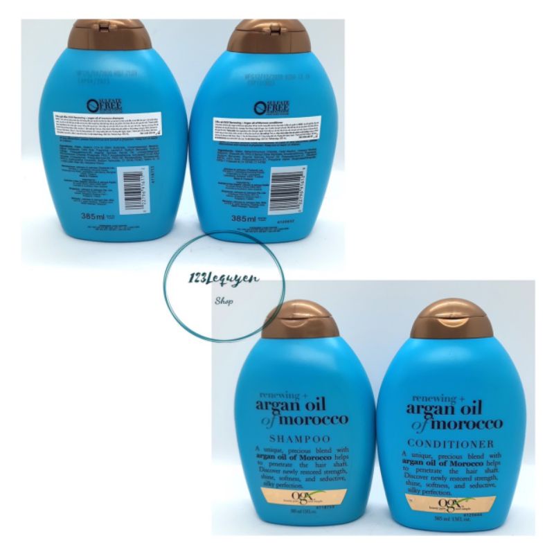 (combo)Cặp Gội - Xả Phục Hồi Hư Tổn OGX Renewing Argan Oil Of Morocco Shampoo &amp; Conditioner