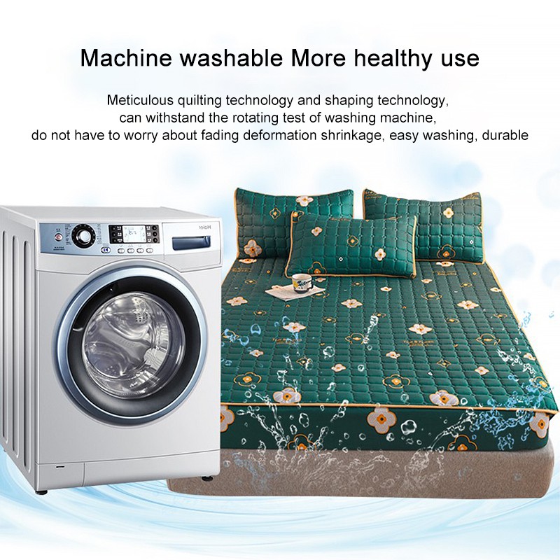 Tấm ga trải giường ABRACA DABRA 100% chần bông thân thiện với làn da/ Vỏ gối dành cho giường 1m2 1m5 1m8
