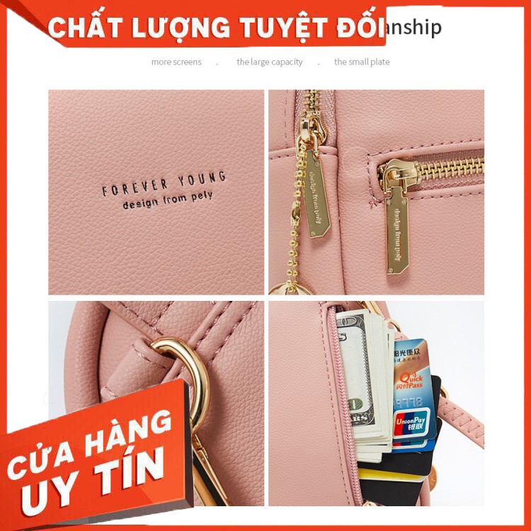 HÀNG CAO CẤP -  [CHÍNH HÃNG] Balo Nữ Mini Thời Trang FOREVER YOUNG Phong Cách Châu Âu Mới - LANINO  - Hàng Cao Cấp