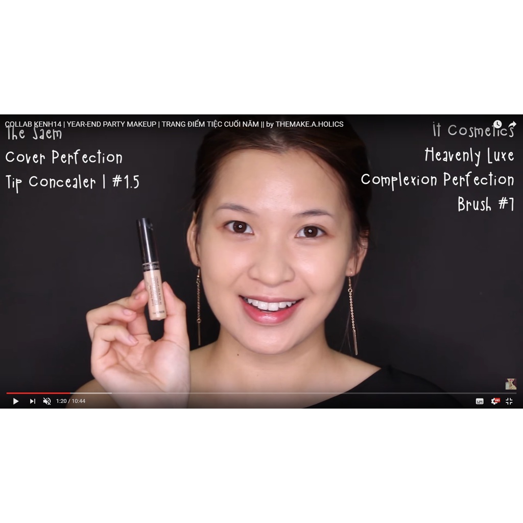 Kem Che Khuyết Điểm The Saem Cover Perfection Tip Concealer SPF28 PA++