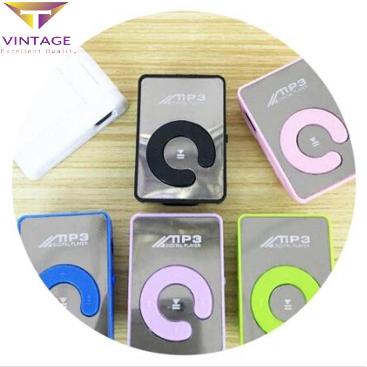 NEW*  Mini Mirror Clip MP3 Player Portable Sport USB Digital Music Player SD TF Card