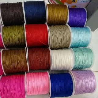 dây dù 0,8mm xỏ hạt, tết vòng cuộn 45met