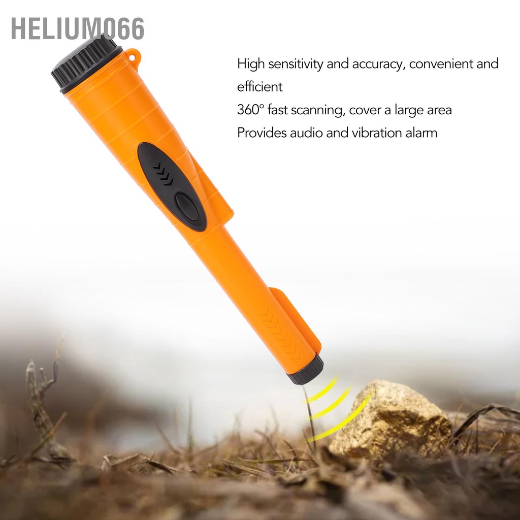 Máy dò kim loại cầm tay Quét 360 độ định vị chống thấm nước có nhạy cao Helium066