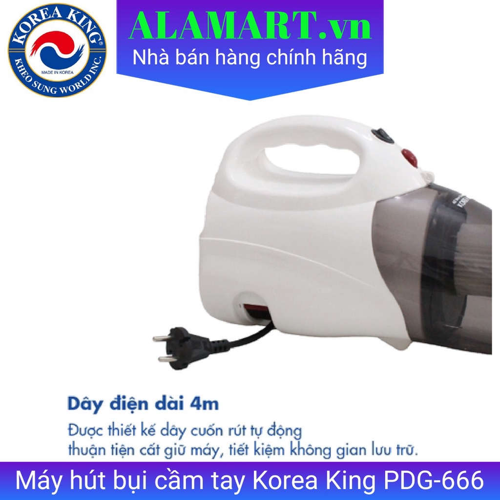 Máy hút bụi cầm tay Korea King PDG-666