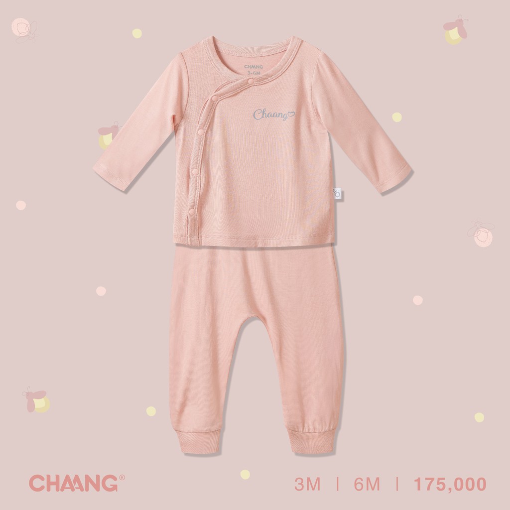 Set Bộ Cotton Dài Cúc Chéo Cho Bé Lake Chaang Babychumchum 0-06M