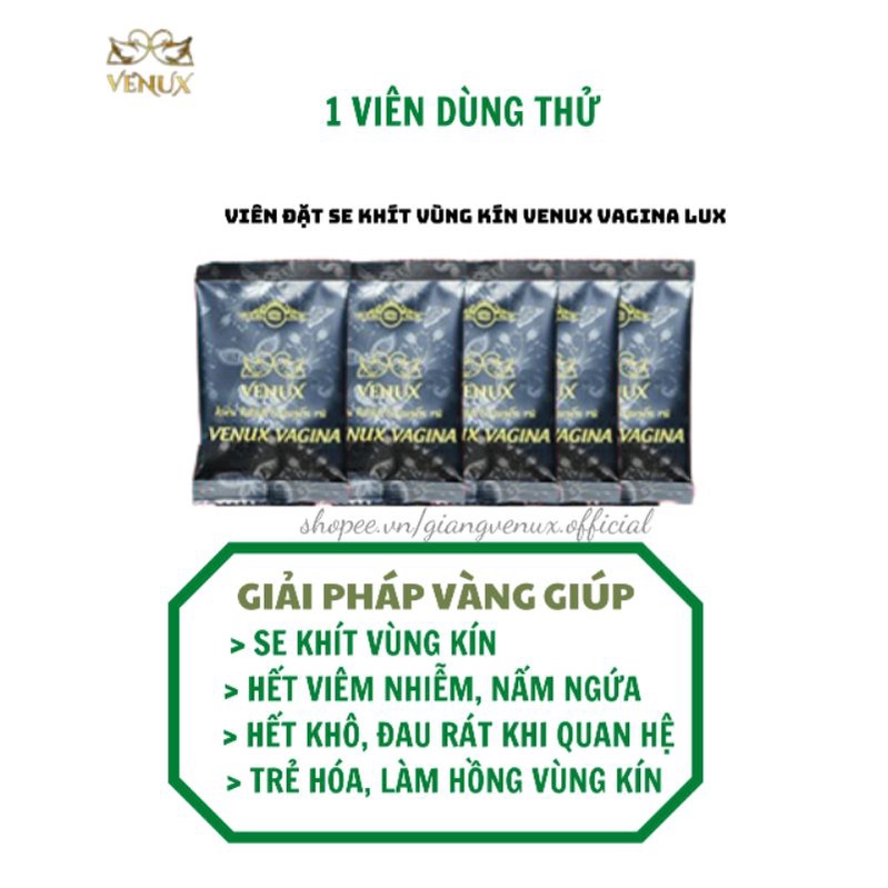 Viên Vệ Sinh Venux Vagina Thơm Hồng Khử Mùi