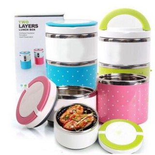 Cặp lồng inox chấm bi