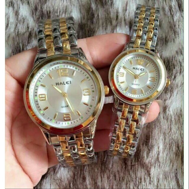 Đồng hồ đôi nam nữ Halei cực đẹp ( tặng kèm pin)