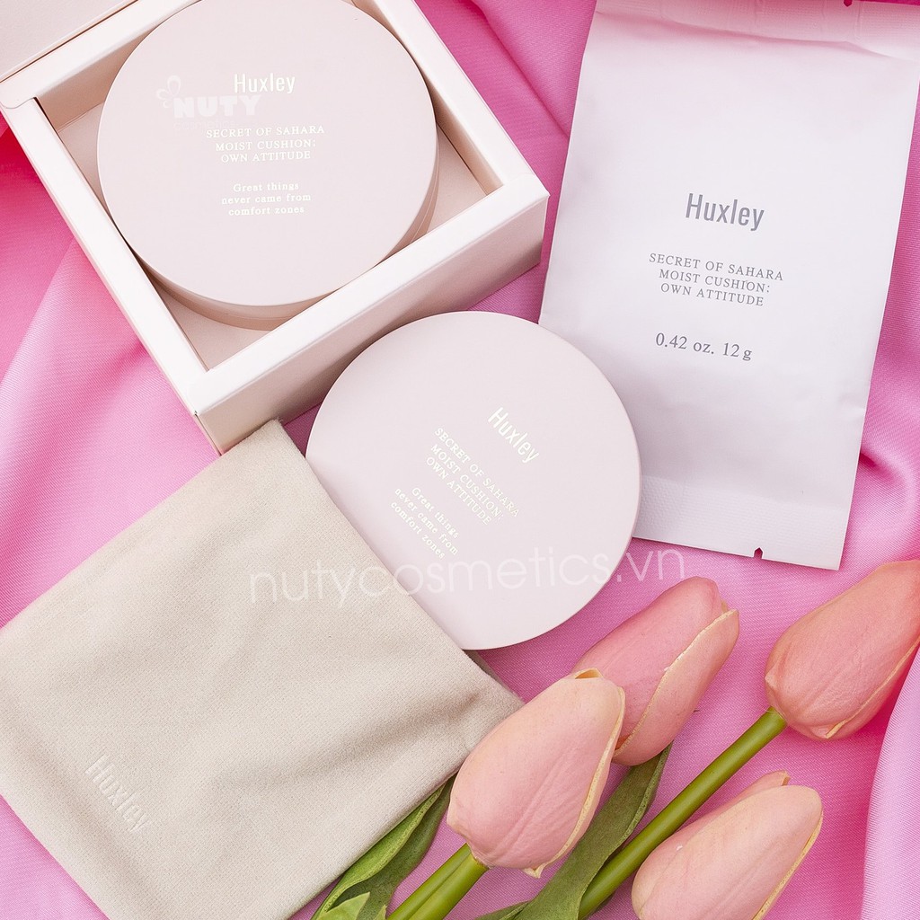 Phấn Nước Huxley Moist Cushion Own Attitude – Sand (12g) | BigBuy360 - bigbuy360.vn