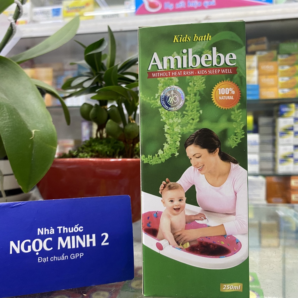 ✅  Nước tắm trẻ em Amibebe hết rôm sảy- trẻ ngủ say