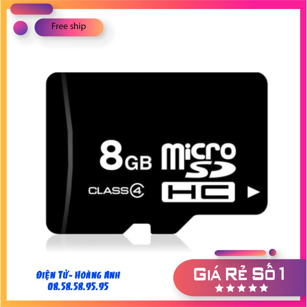 Thẻ nhớ 32GB – 16GB – 8GB – 4GB – 2GB class 10 Micro SDHC gắn điện thoại, loa, tai nghe