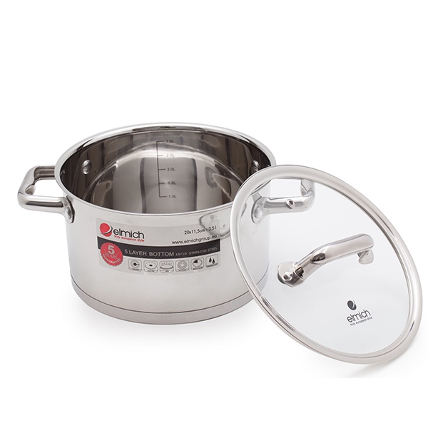 BỘ XOONG ELMICH INOX 5 ĐÁY EL3670