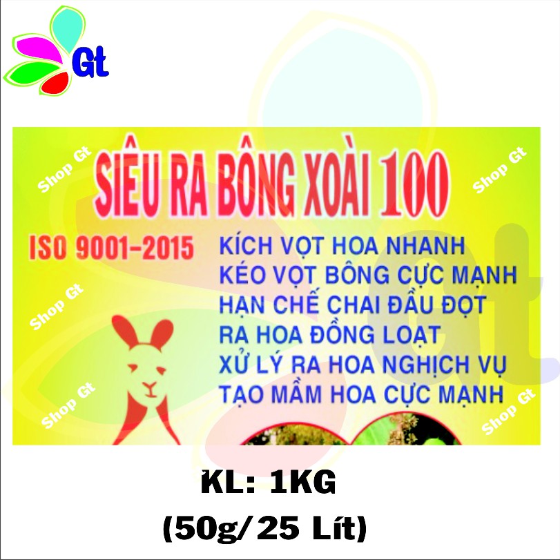 (Shop Gt20) Siêu ra bông xoài 100 -Thương hiệu KANGURU - Chuyên dùng để xử lý ra hoa xoài nghịch vụ _KL:1Kg