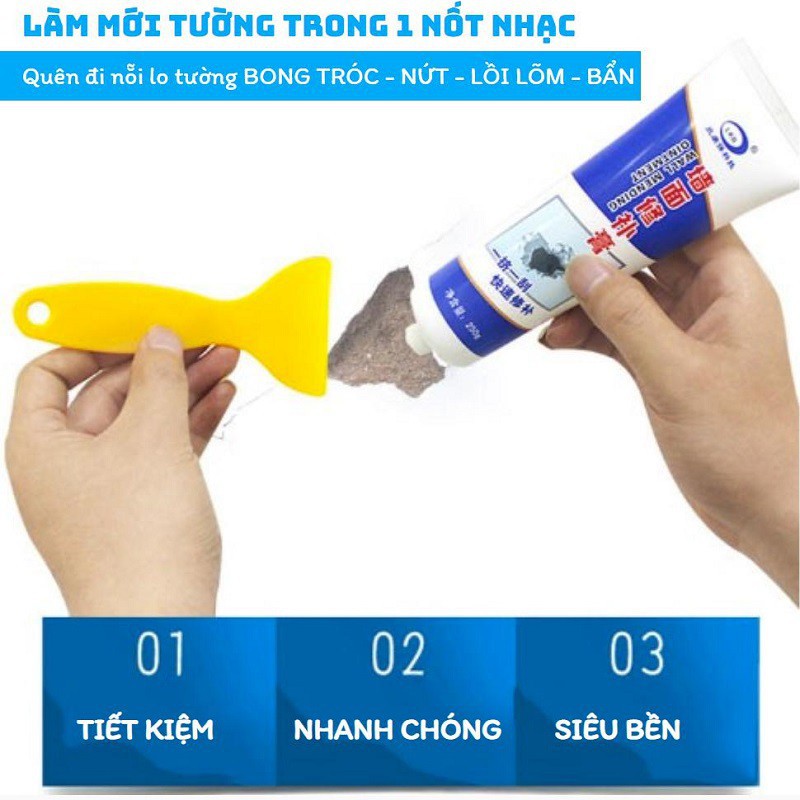 Keo vá tường trám trét vết nứt tường đa năng chống thấm thông minh [Sắn Hàng]