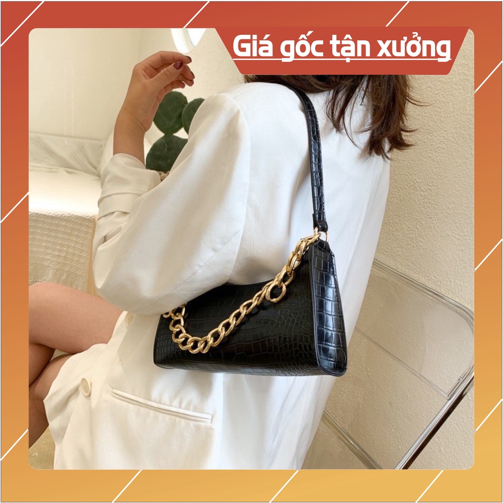 Túi  đeo chéo nữ Ngọc trinh hot trend 2020  túi da vẩy rắn 3 dây đeo tiện lợi