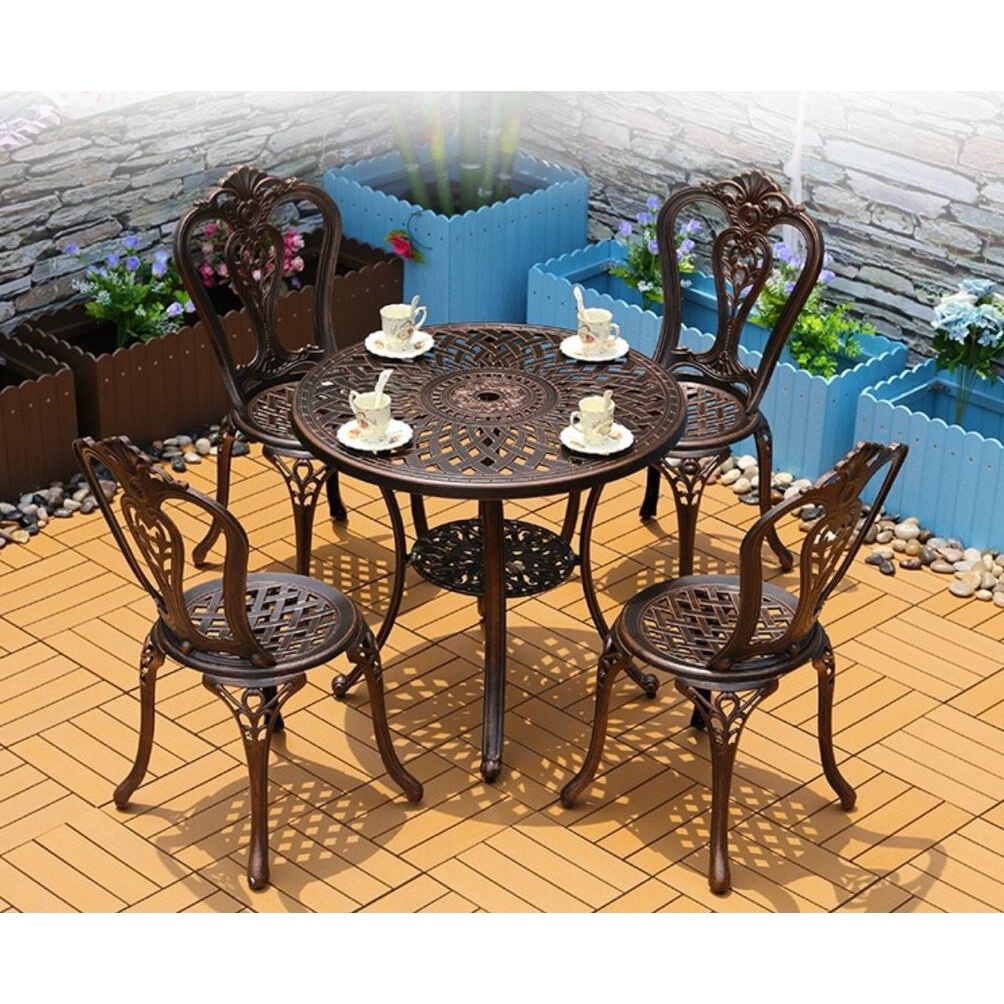 Bàn Sân Vườn Nhôm Đúc BV03 - Bàn Ghế Sân Vườn Nhập Khẩu