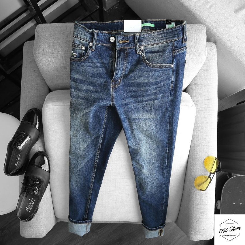 [Hàng Xịn - Ảnh Thật] Quần jeans nam L.coste Blue, hàng xuất cao cấp.