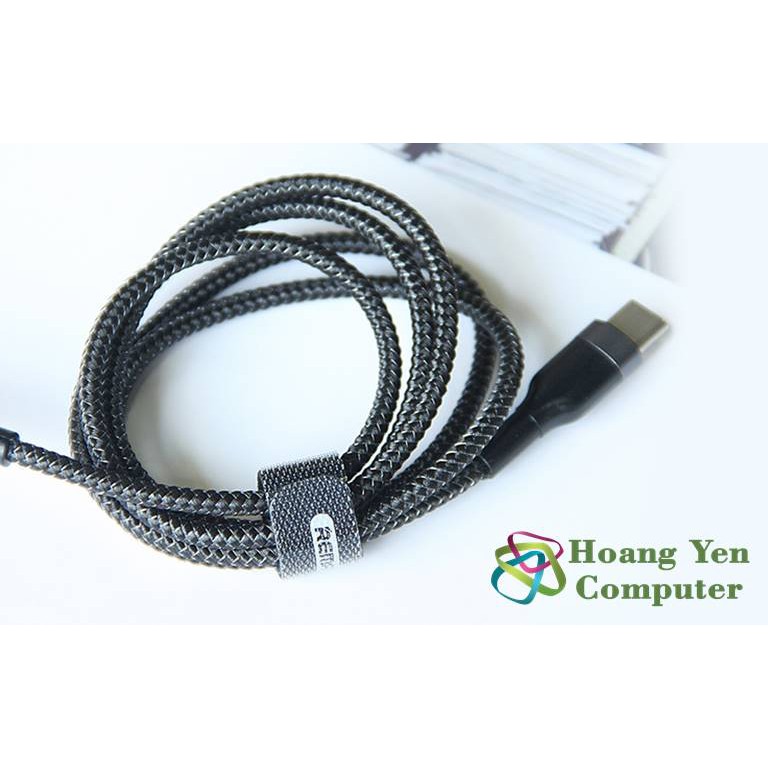 Cáp Sạc Nhanh 18W Remax RC-009i TYPE C to LIGHT-NING (cho ip,tablet táo,Dây Dù 1M)-BH 6 Tháng | Type C-