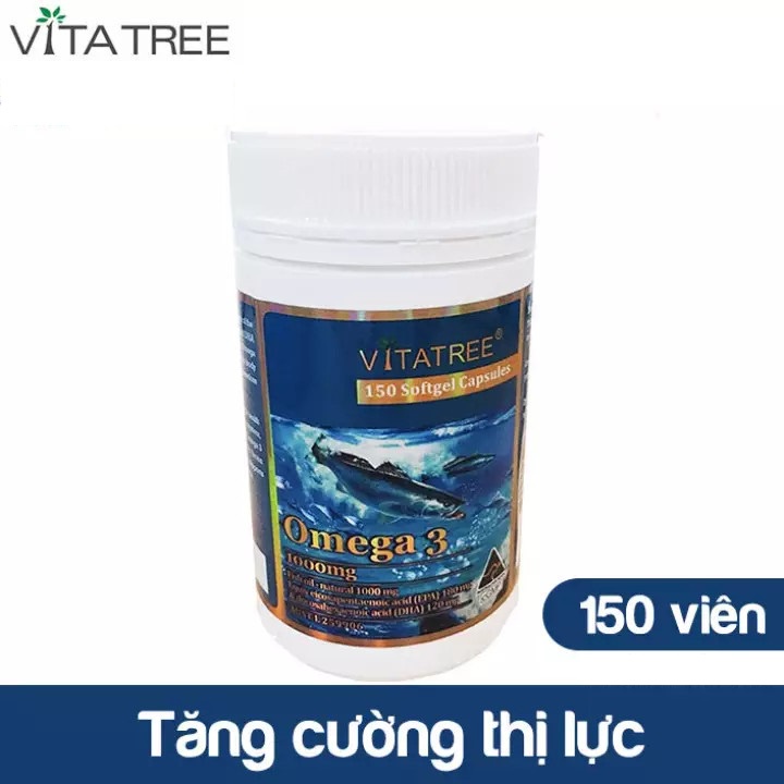 Viên uống dầu cá Vitatree Omega 3 nhập khẩu Úc - Hỗ trợ duy trì sức khoẻ cho hệ tim mạch, huyết áp ,não bộ , mắt