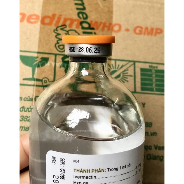 Vimectin-ghẻ ở chó mèo thỏ, vật nuôi. đủ dung tích : 5ml_20ml_100ml của Vemedim
