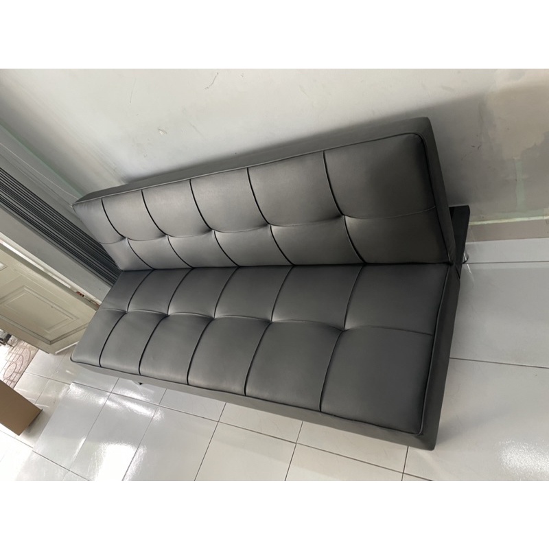 Ghế Sofa Giường  - Sofa Bed bọc da simili chân Inox